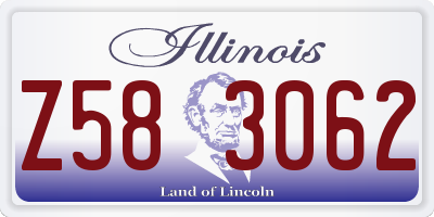 IL license plate Z583062