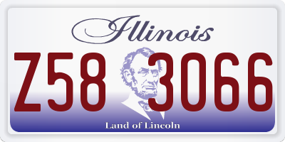 IL license plate Z583066