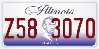 IL license plate Z583070