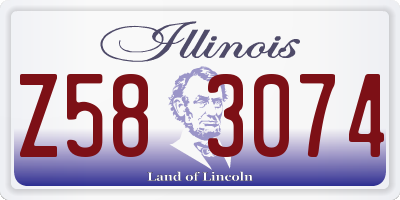 IL license plate Z583074