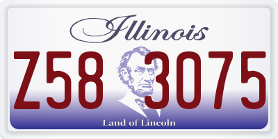 IL license plate Z583075