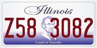 IL license plate Z583082