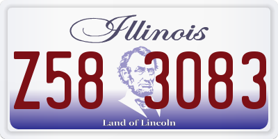 IL license plate Z583083