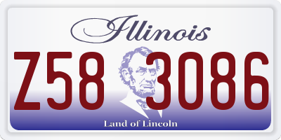 IL license plate Z583086