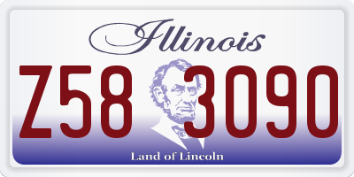 IL license plate Z583090