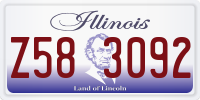 IL license plate Z583092