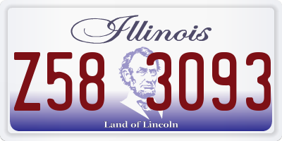 IL license plate Z583093