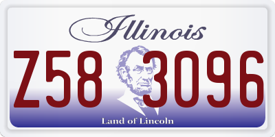 IL license plate Z583096