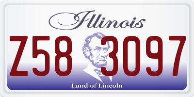 IL license plate Z583097