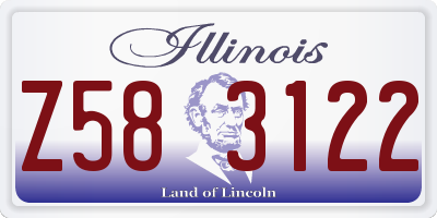 IL license plate Z583122