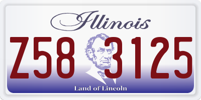IL license plate Z583125