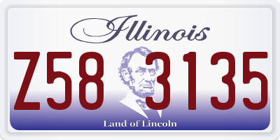 IL license plate Z583135