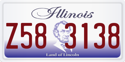 IL license plate Z583138