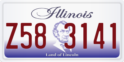 IL license plate Z583141