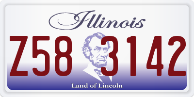 IL license plate Z583142