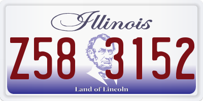 IL license plate Z583152
