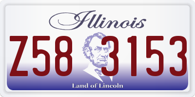 IL license plate Z583153