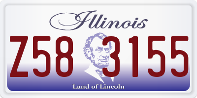 IL license plate Z583155
