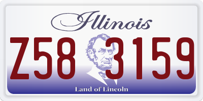 IL license plate Z583159