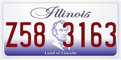 IL license plate Z583163