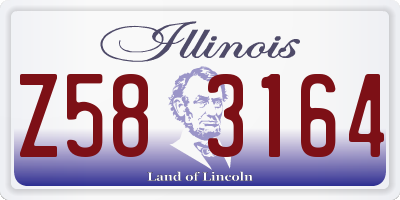 IL license plate Z583164