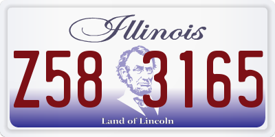 IL license plate Z583165
