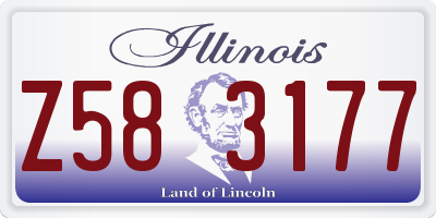 IL license plate Z583177