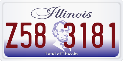 IL license plate Z583181