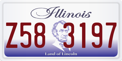 IL license plate Z583197