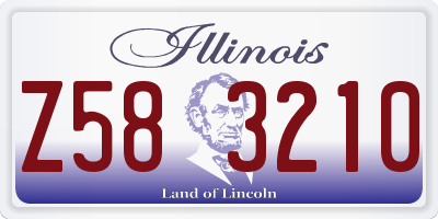 IL license plate Z583210