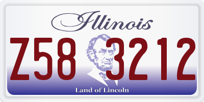 IL license plate Z583212