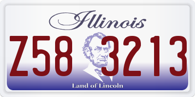 IL license plate Z583213