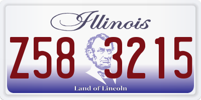 IL license plate Z583215