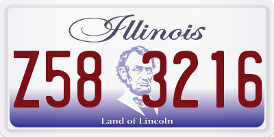 IL license plate Z583216