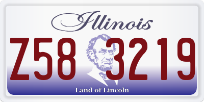 IL license plate Z583219