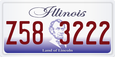 IL license plate Z583222