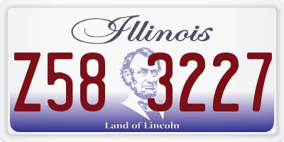 IL license plate Z583227