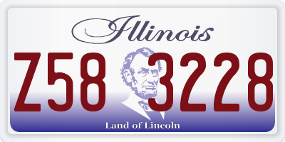 IL license plate Z583228