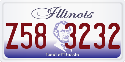 IL license plate Z583232
