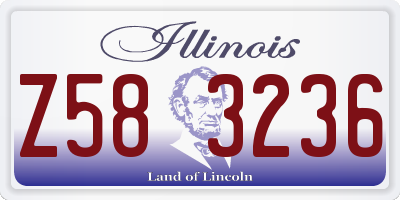 IL license plate Z583236