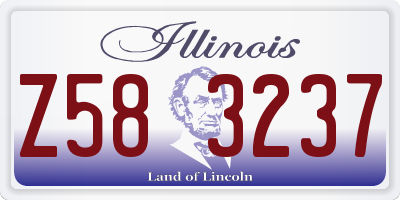 IL license plate Z583237