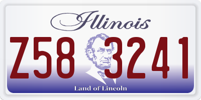 IL license plate Z583241