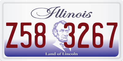 IL license plate Z583267