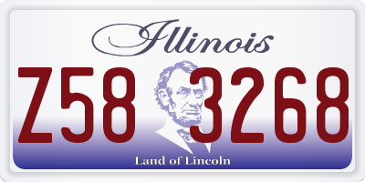 IL license plate Z583268