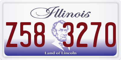 IL license plate Z583270