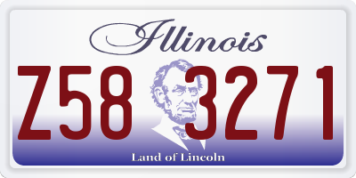 IL license plate Z583271