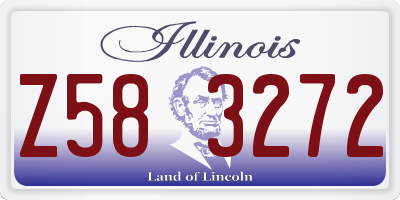 IL license plate Z583272
