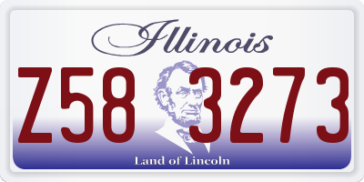IL license plate Z583273