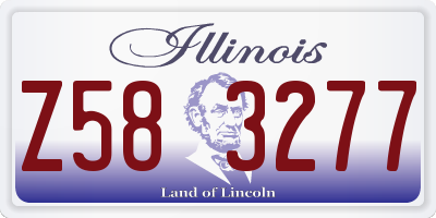 IL license plate Z583277