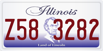 IL license plate Z583282